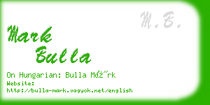 mark bulla business card